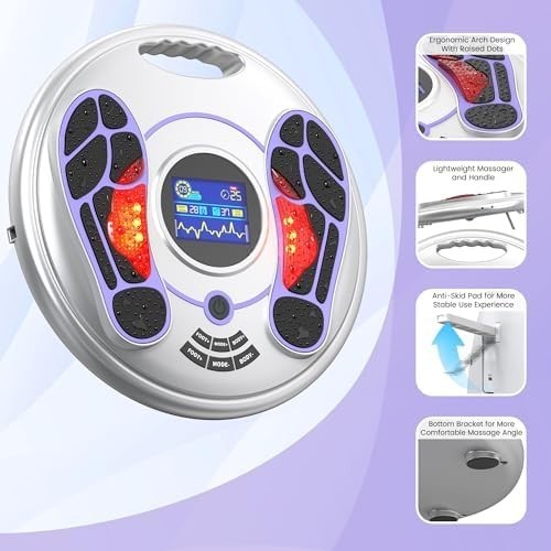 Cordless EMS & TENS Foot Massager for Pain Relief & Circulation Boost