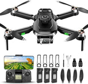 Foldable 1080P HD Camera Drone with 5G Wi-Fi, Brushless Motor & 3 Batteries