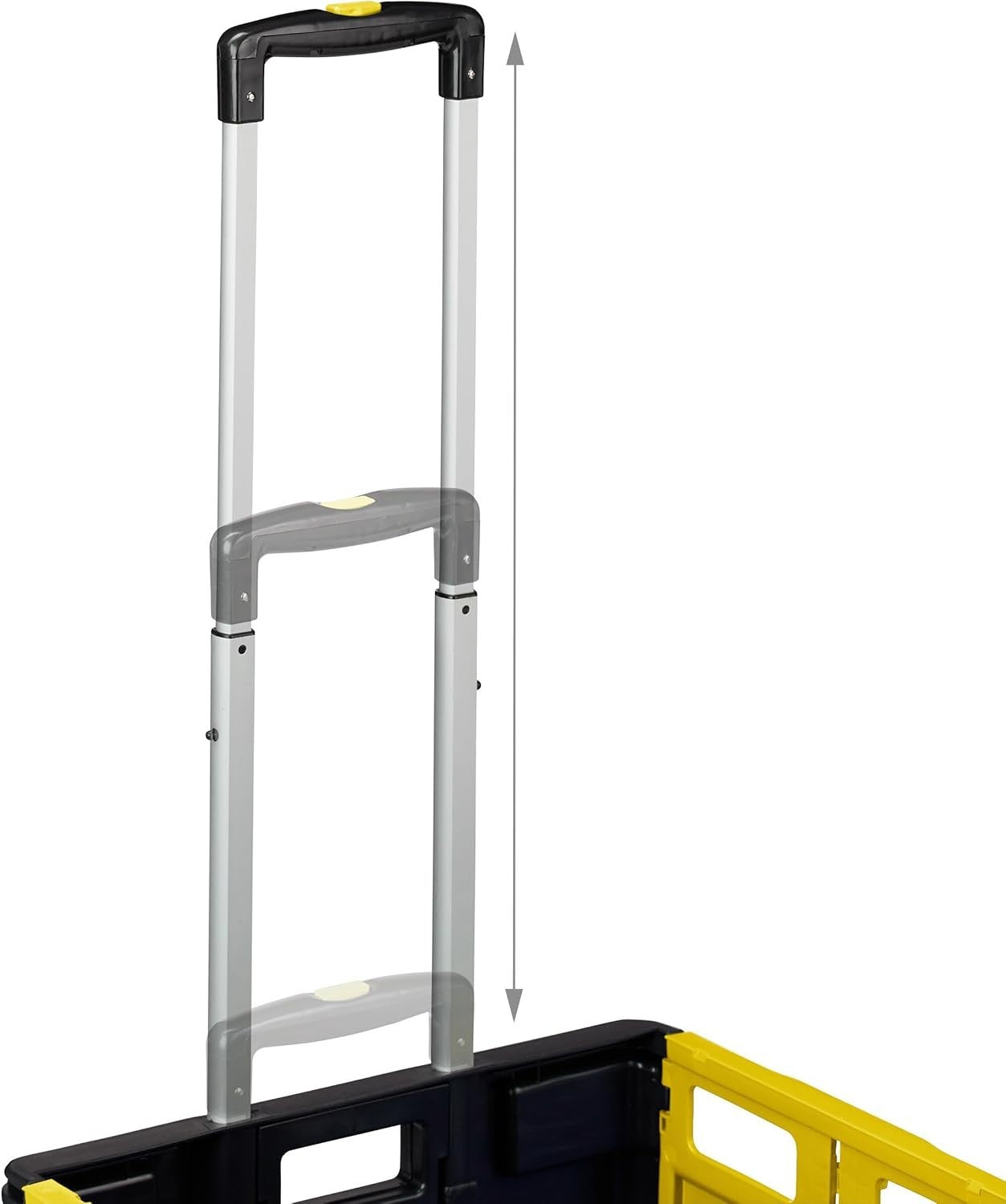 Foldable 50L Yellow/Black Shopping Trolley with Telescopic Handle – Up to 35kg