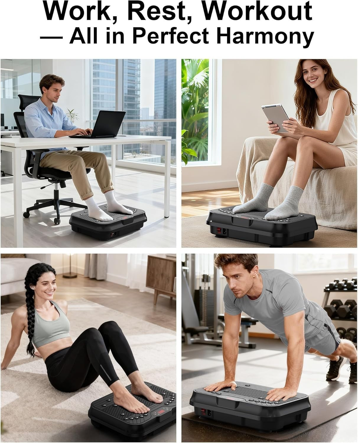 High Frequency Vibration Plate Lymphatic Drainage 400lb Home