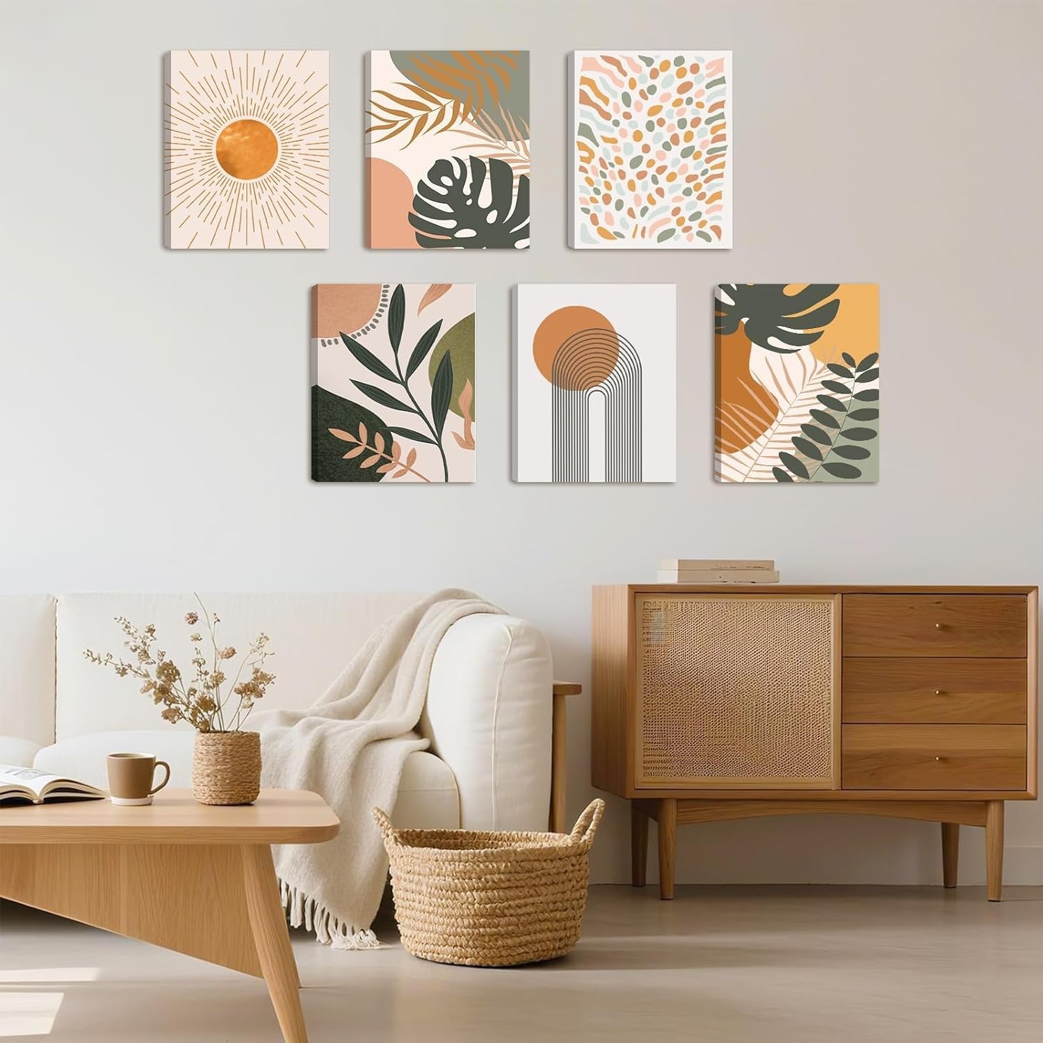 3-Piece Fruit Canvas Art 28x35cm Orange Lemon Strawberry