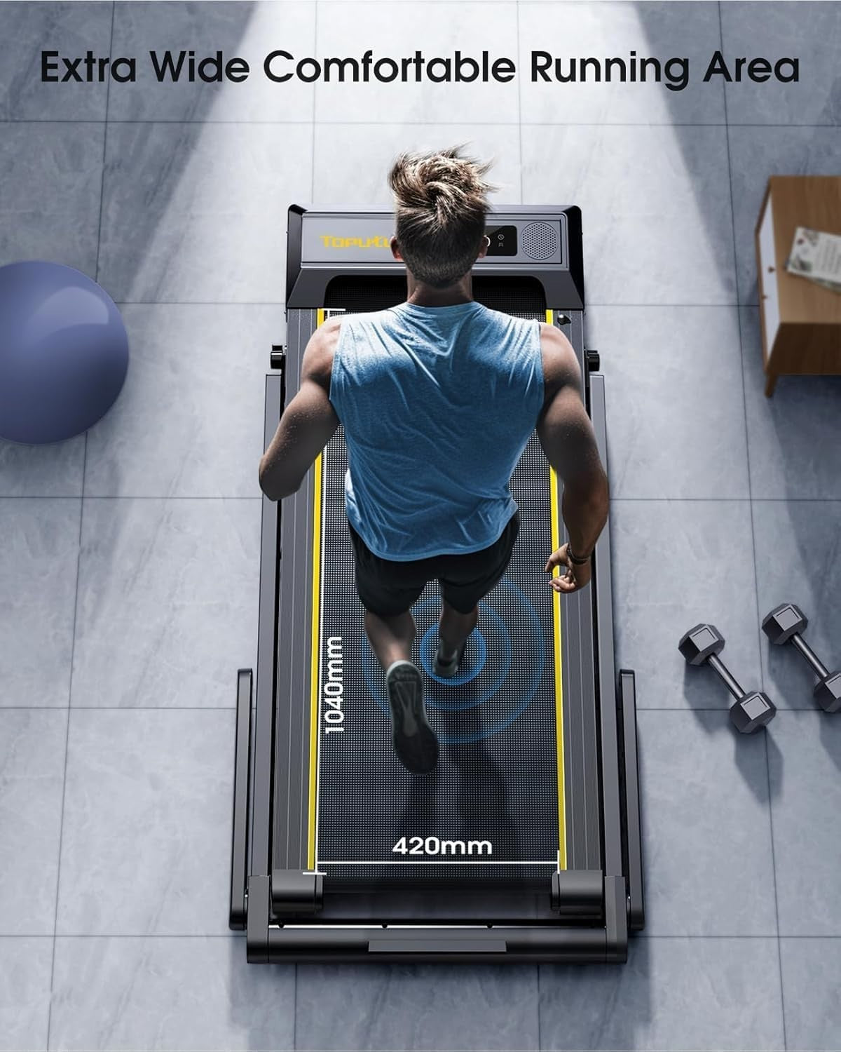 6-in-1 Foldable Treadmill 16KM/H Incline Walking Pad Home Office Gym3