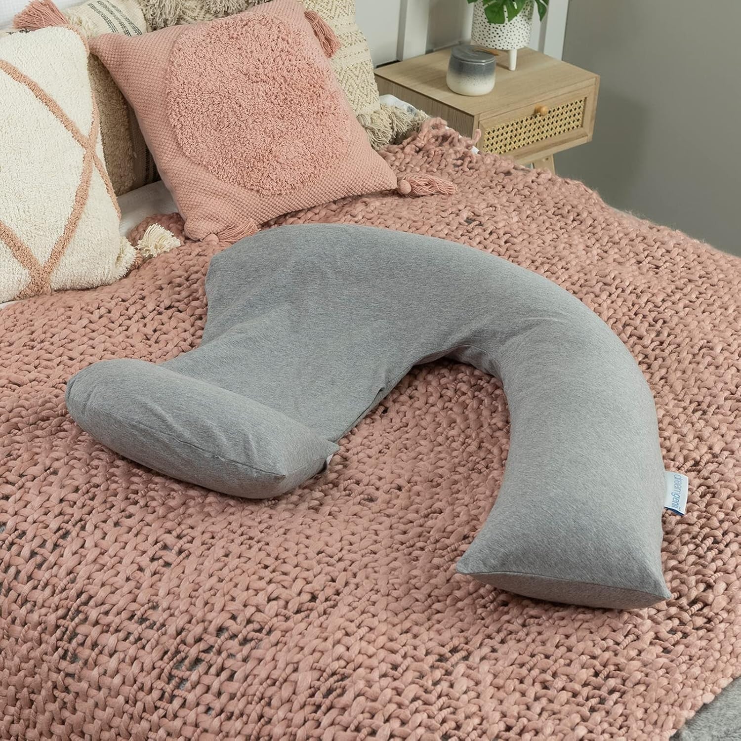 Pregnancy Support Pillow C Shaped Feeding Nursing Side Sleeper Cushion