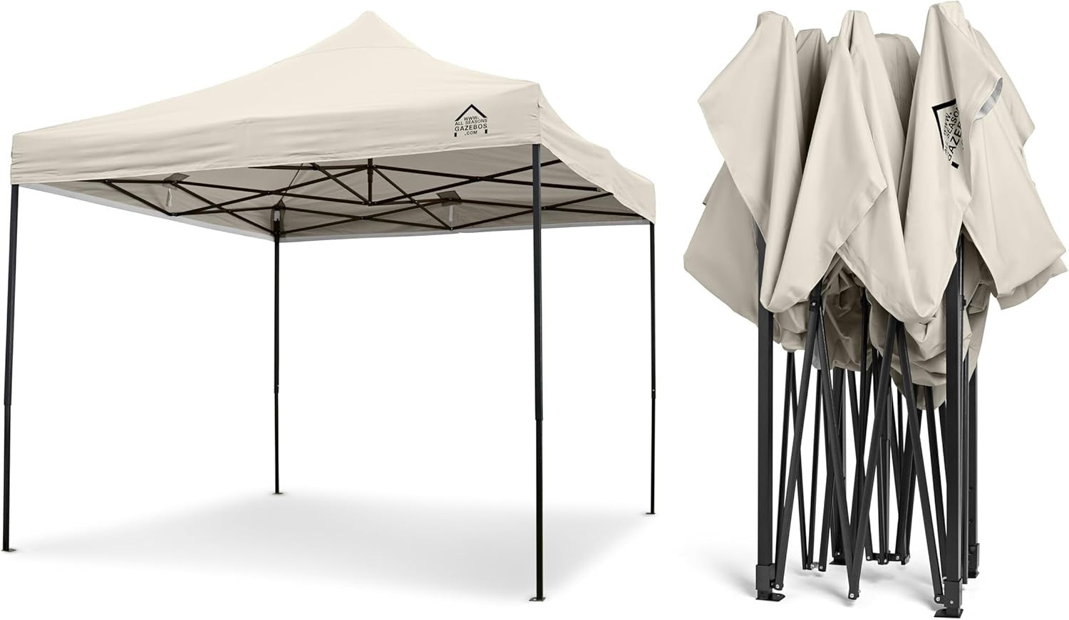 3x3M Cream Pop Up Gazebo Heavy Duty Waterproof Outdoor Tent With Accessories