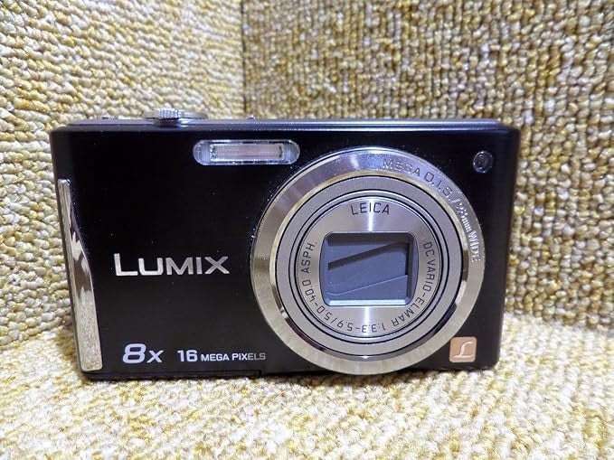 16.1MP Compact Camera 8X Optical Zoom HD Video LCD Black