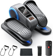 Under Desk Elliptical Pedal Exerciser Quiet Remote Auto Manual 16 Speed