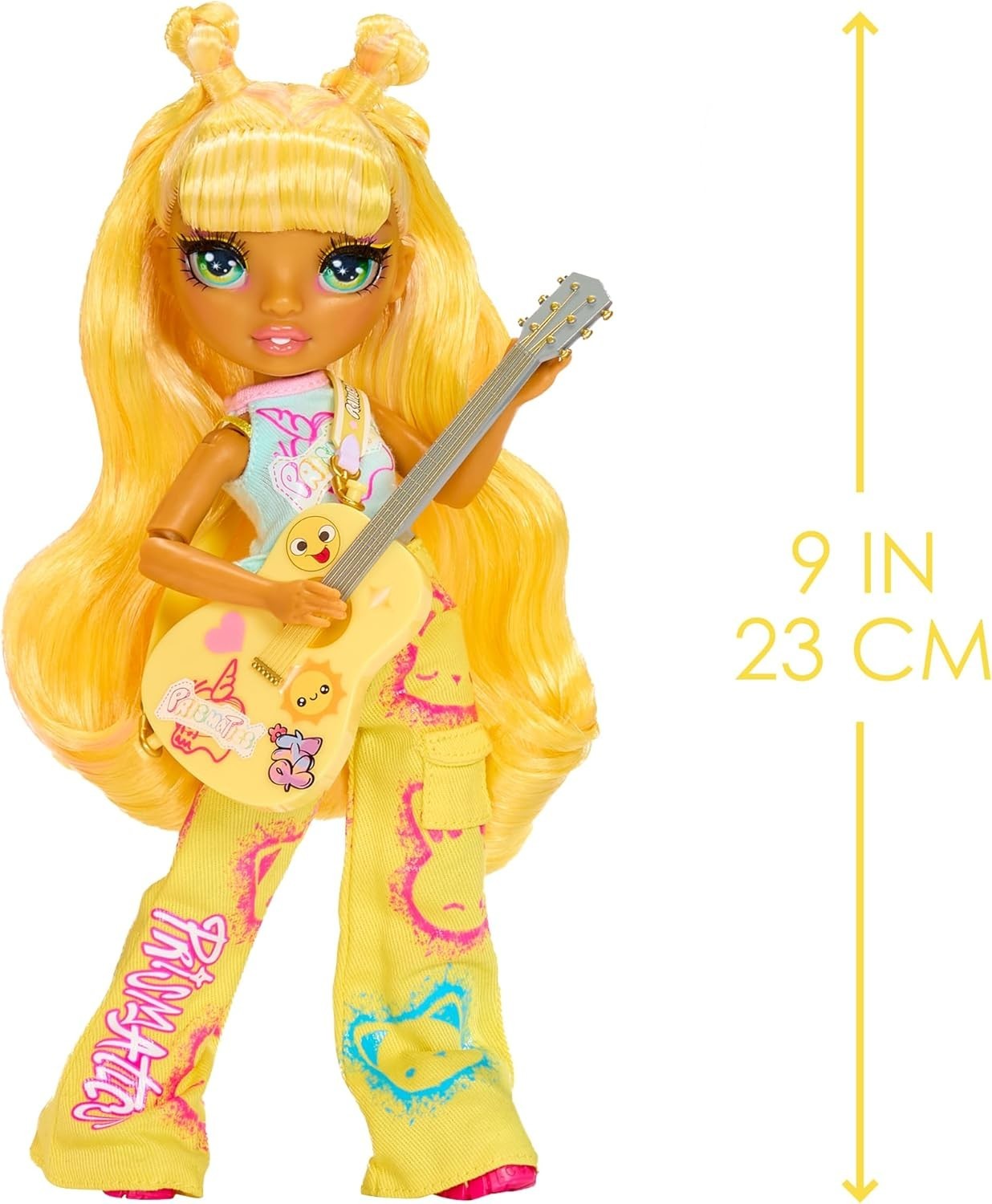 23cm Fashion Doll Rock Band Guitar Stickers Posable Toy