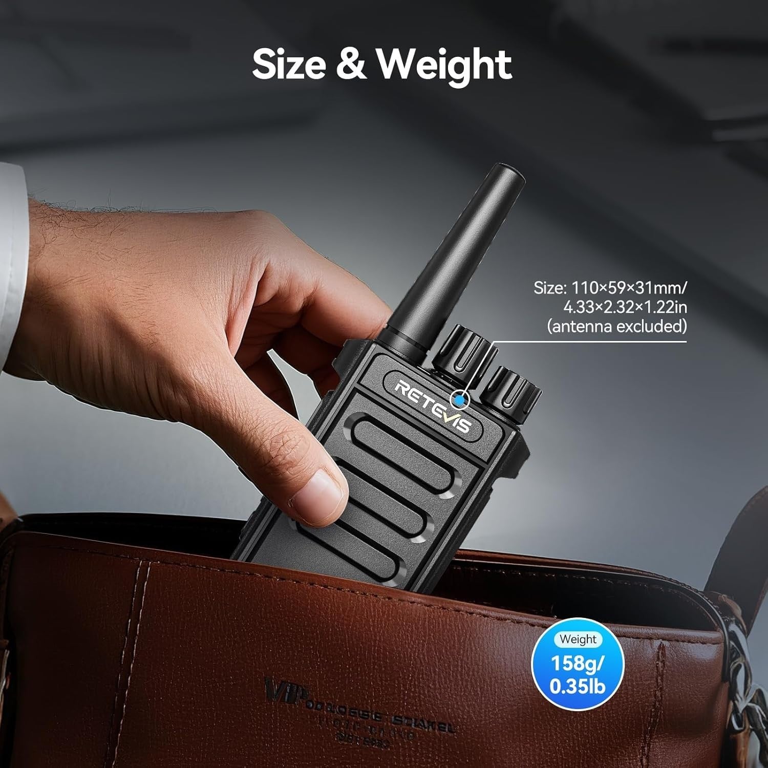 Digital PMR446 Walkie Talkies 2 Pack Long Range VOX Group Call Radio