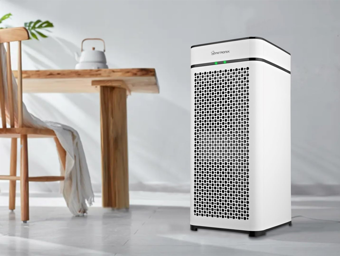 Large Room HEPA Air Purifier 2000ft² Pet Dander Odor 360m³/h