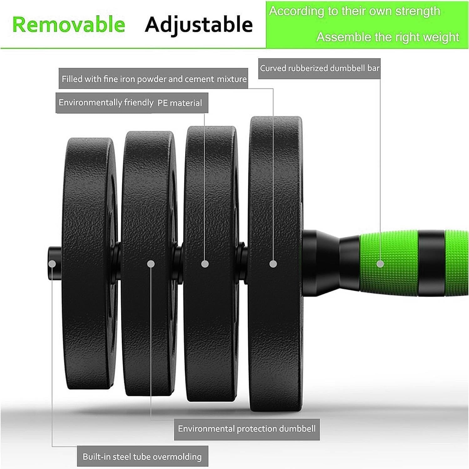6-in-1 Adjustable Dumbbell Barbell Kettlebell Home Gym Weights Set
