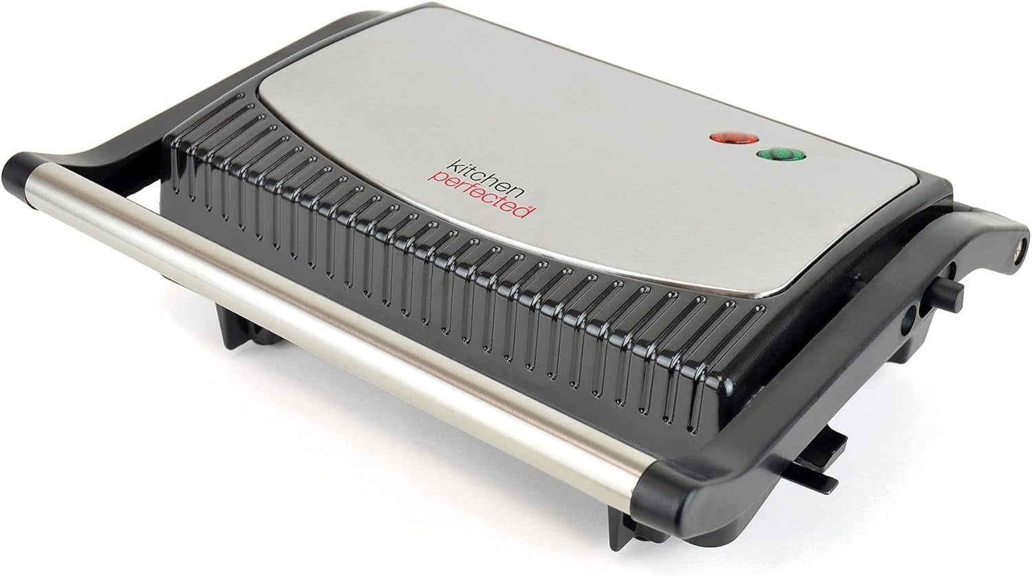 Health Grill & Panini Press Non-Stick Black Steel 2-Slice
