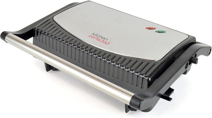 Health Grill & Panini Press Non-Stick Black Steel 2-Slice