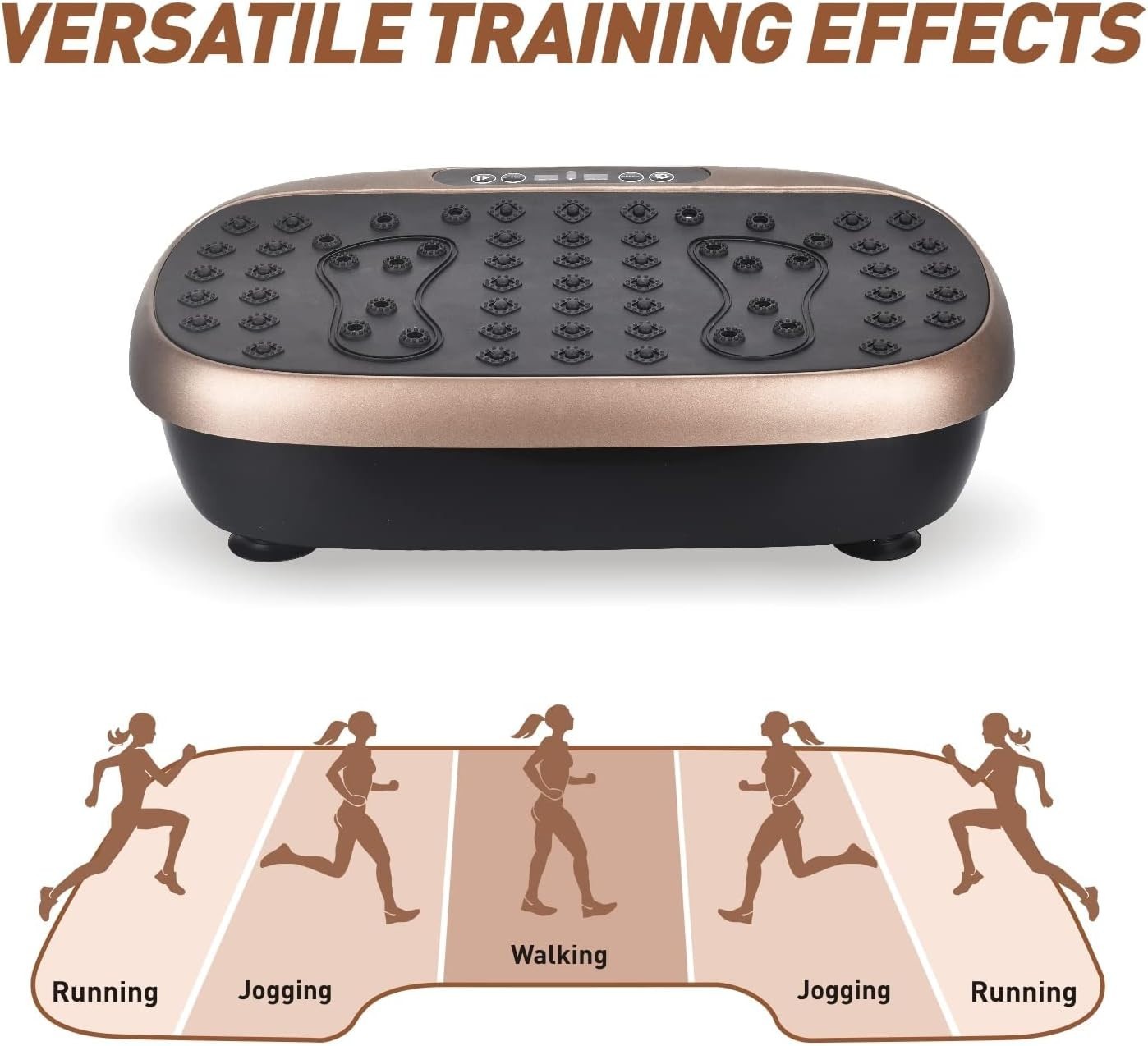 Vibration Plate Exercise Machine Full Body Platform Weight Loss 300lb