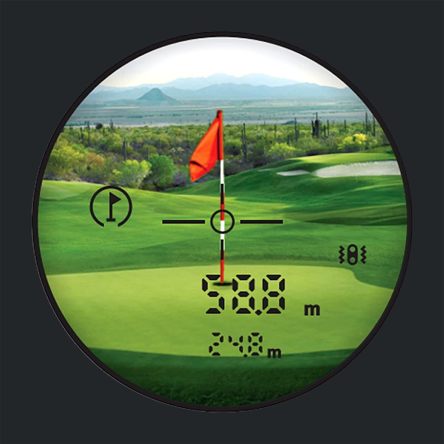Golf Rangefinder 756 Yards Slope Flag Lock Vibration Rechargeable