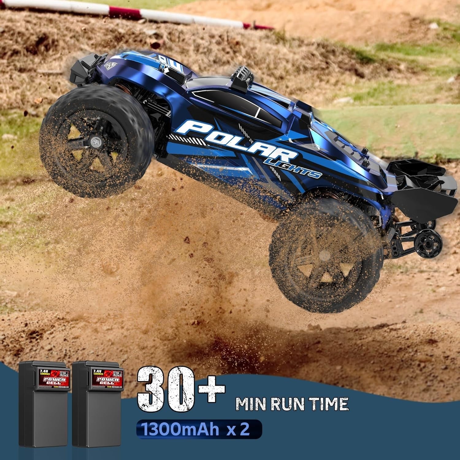 1:14 4WD 45KM/H RC Car High Speed Off-Road Monster Truck 2 Batteries Gift