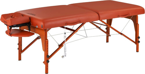 71cm Heated Portable Massage Table | Santana TT Spa Bed w/ 7.6cm Foam Red