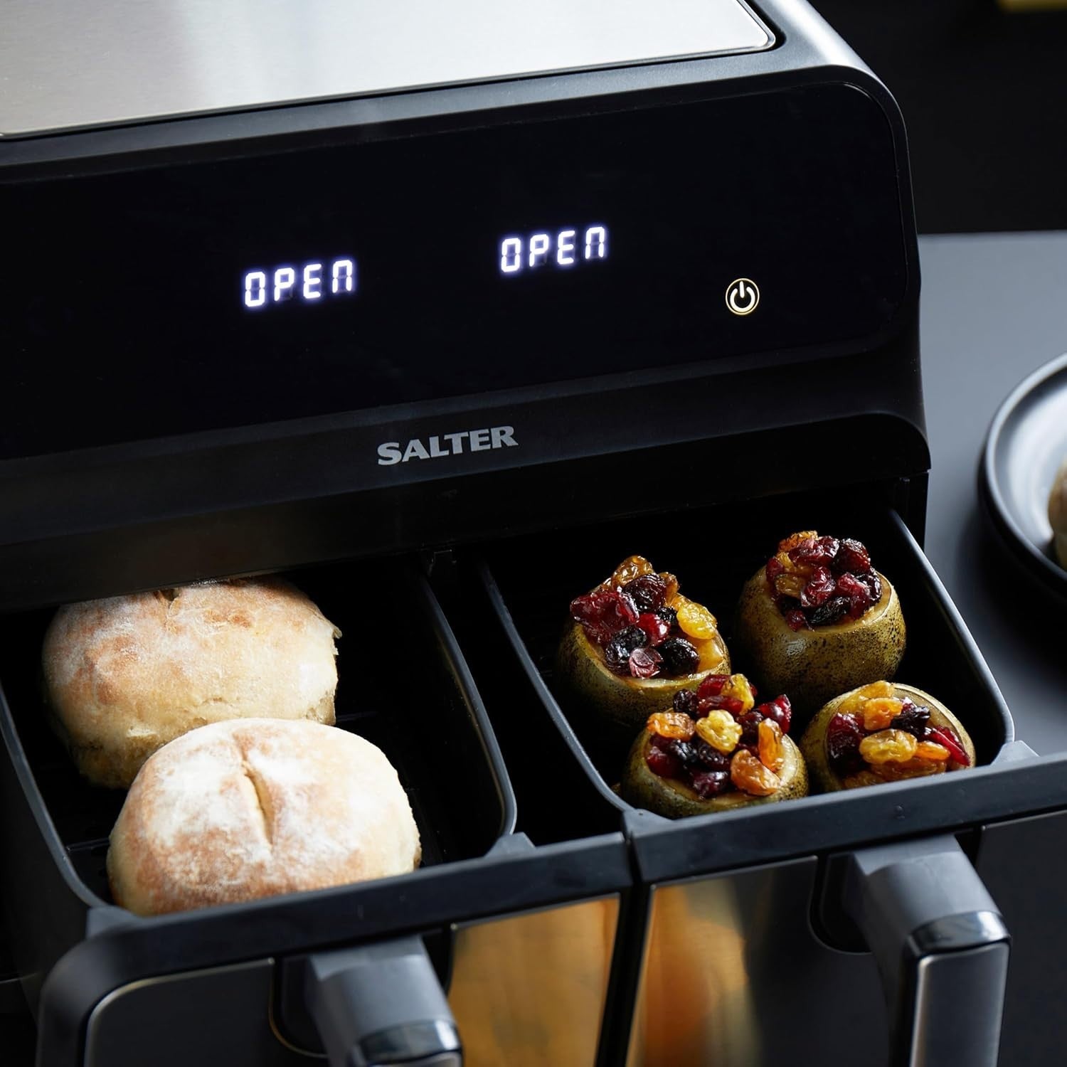 Dual Air Fryer 7.6L | Sync & Match, 10 Functions, LED Touch, Low-Oil, 1700W