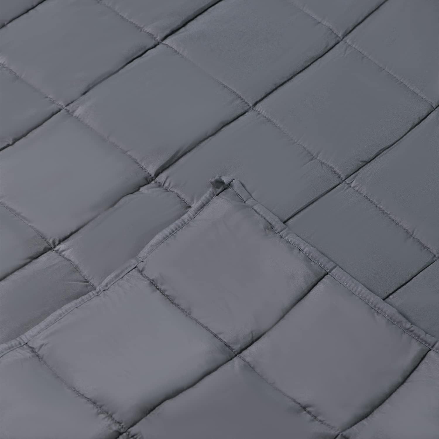 Grey Weighted Blanket 120x180cm 5.4kg for Anxiety & Stress Relief