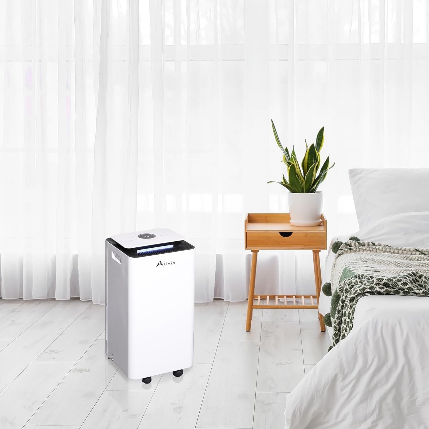 10L Dehumidifier Air Purifier Smart Moisture Control Auto Off 3 Speed
