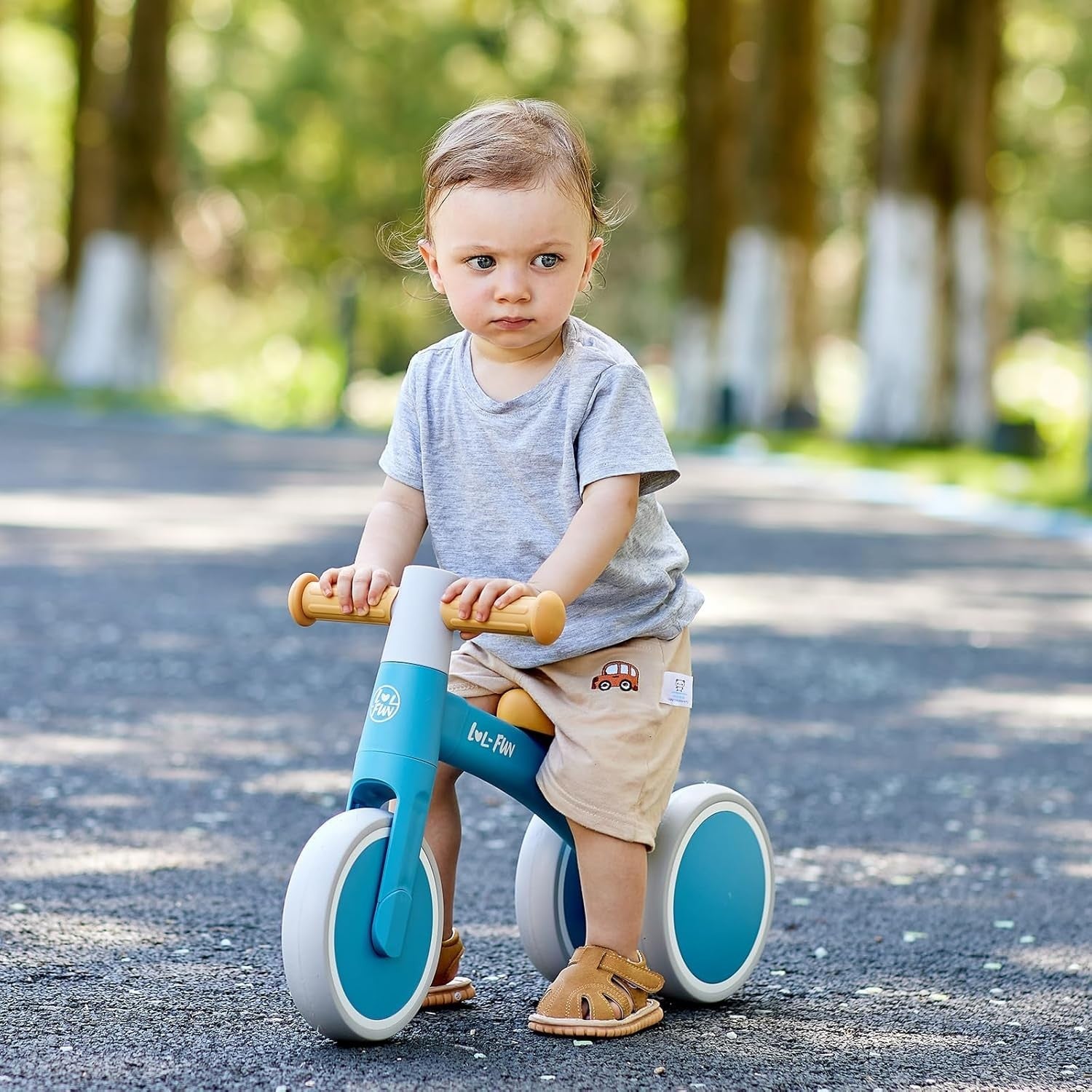 Baby Balance Bike Toddler Ride On Walker No Pedal 12-24 Months Blue