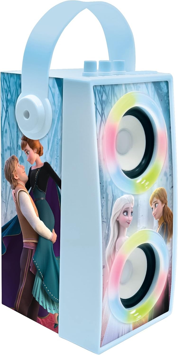 Frozen Bluetooth Karaoke Speaker with Microphone & Light Effects