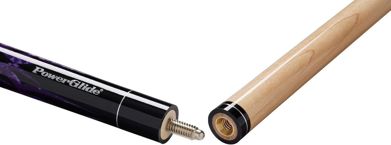 57" Maple Pool Cue 13mm Tip Ramin Butt 2-Piece Plastic Joint