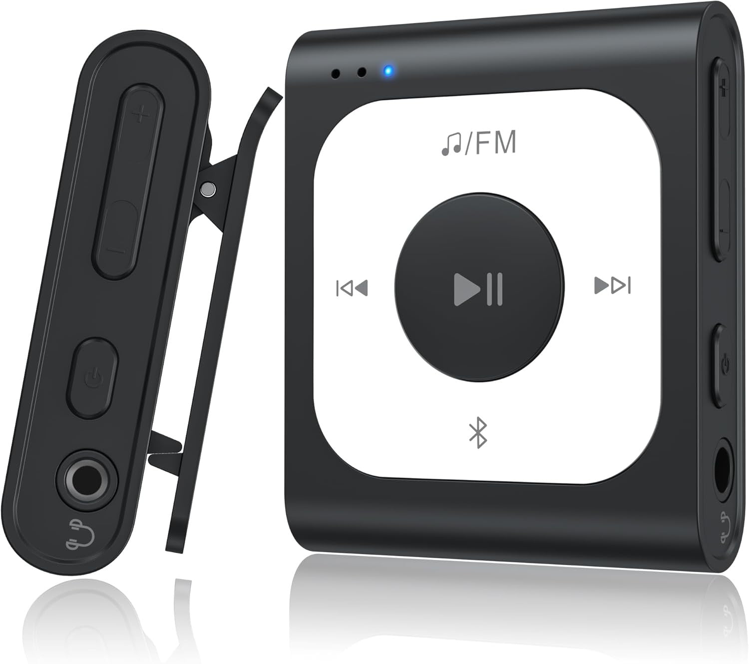 64GB Clip MP3 Player Bluetooth Black FM Radio Sport Portable