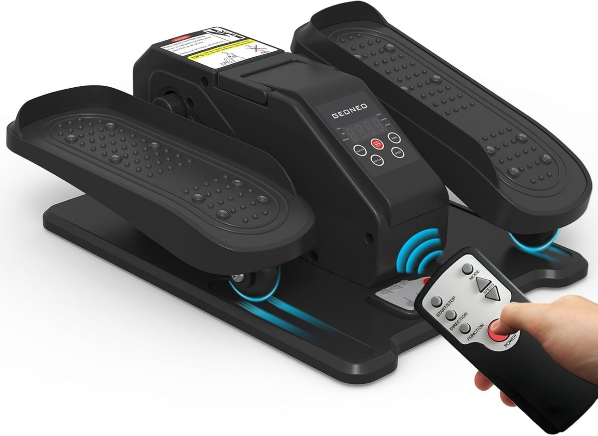 Under Desk Elliptical Machine Quiet Seated Pedal Exerciser Remote Control