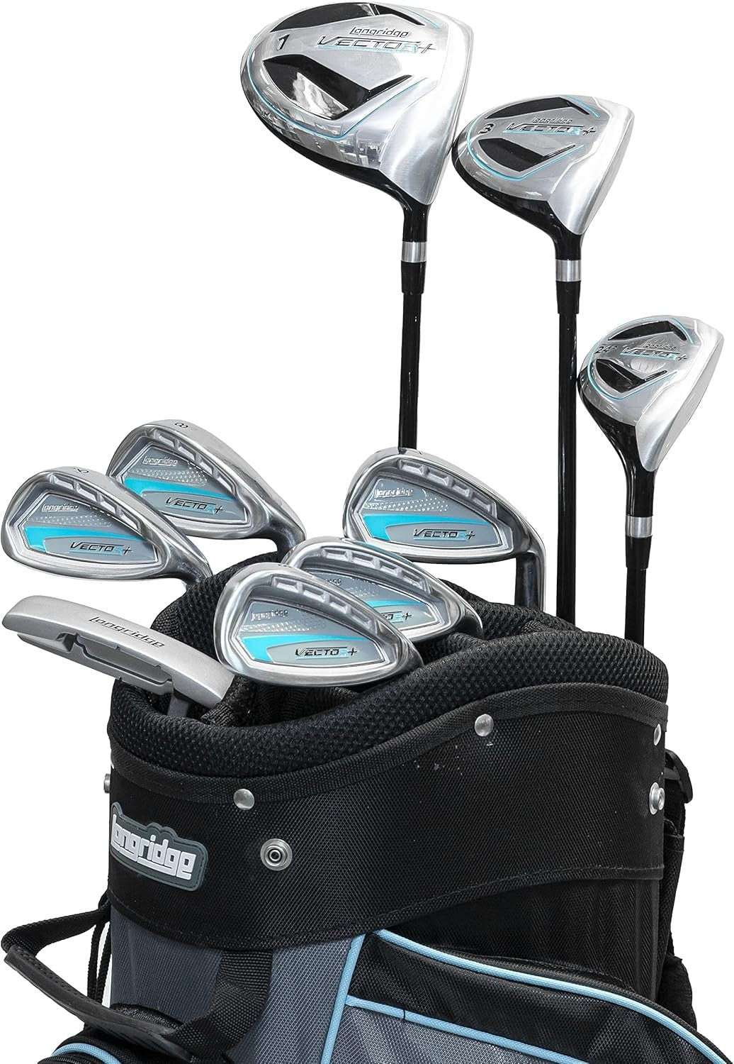 Ladies Left Hand Complete Golf Club Set Graphite Driver Irons Cart Bag