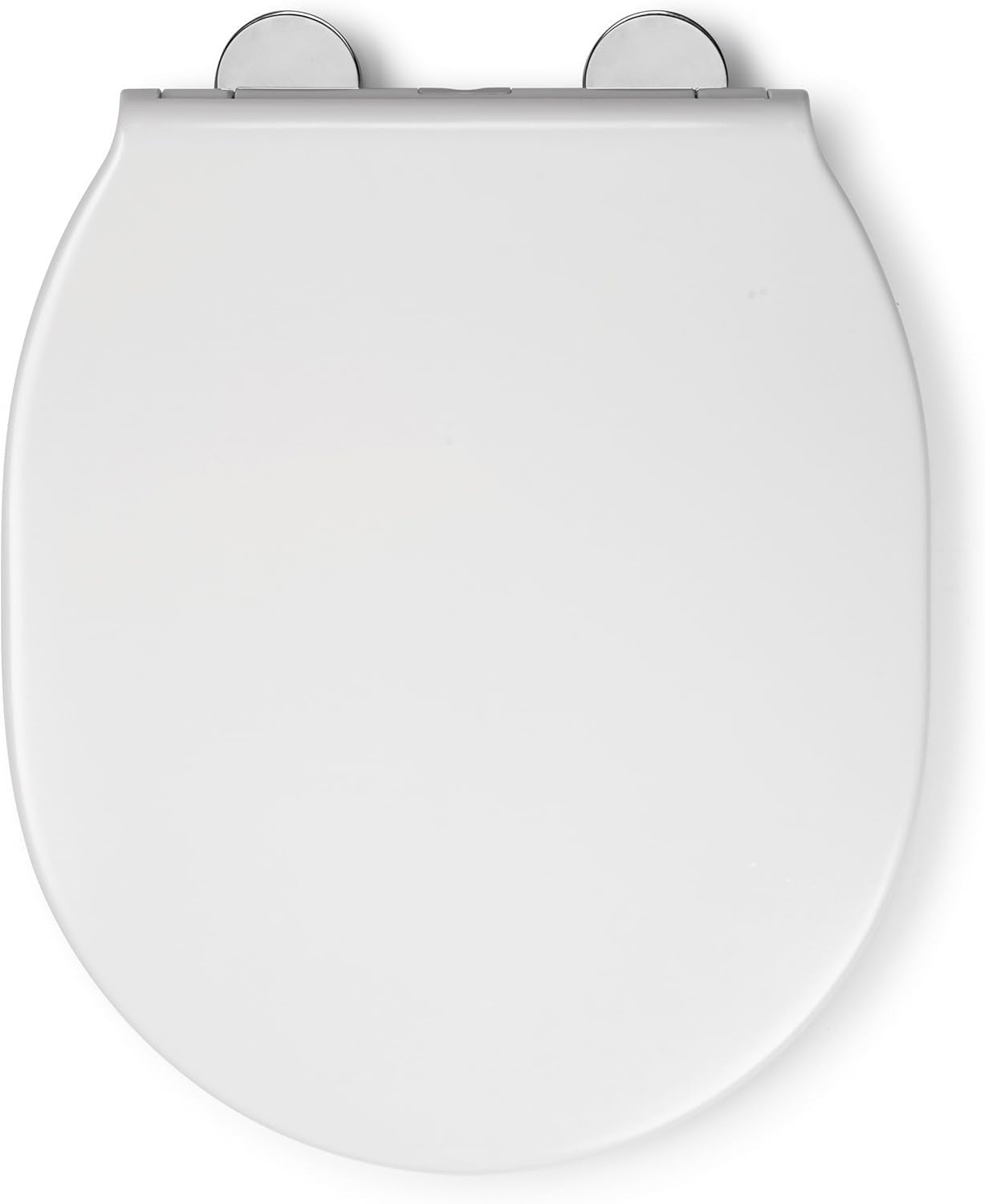 White Soft Close Toilet Seat Quick Release Antibacterial Adjustable Hinges