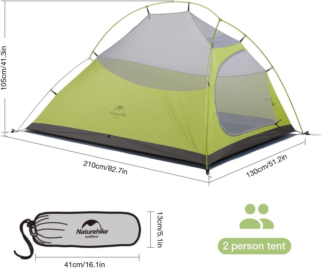 2 Person Lightweight Backpacking Tent 3-4 Waterproof