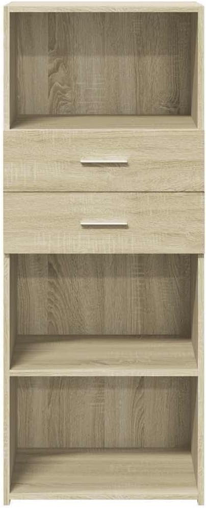 Moisture Resistant Sonoma Oak Storage Cabinet with Drawer & Shelves