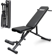 Heavy Duty Folding Training Bench 362kg Multi-Position Home Gym