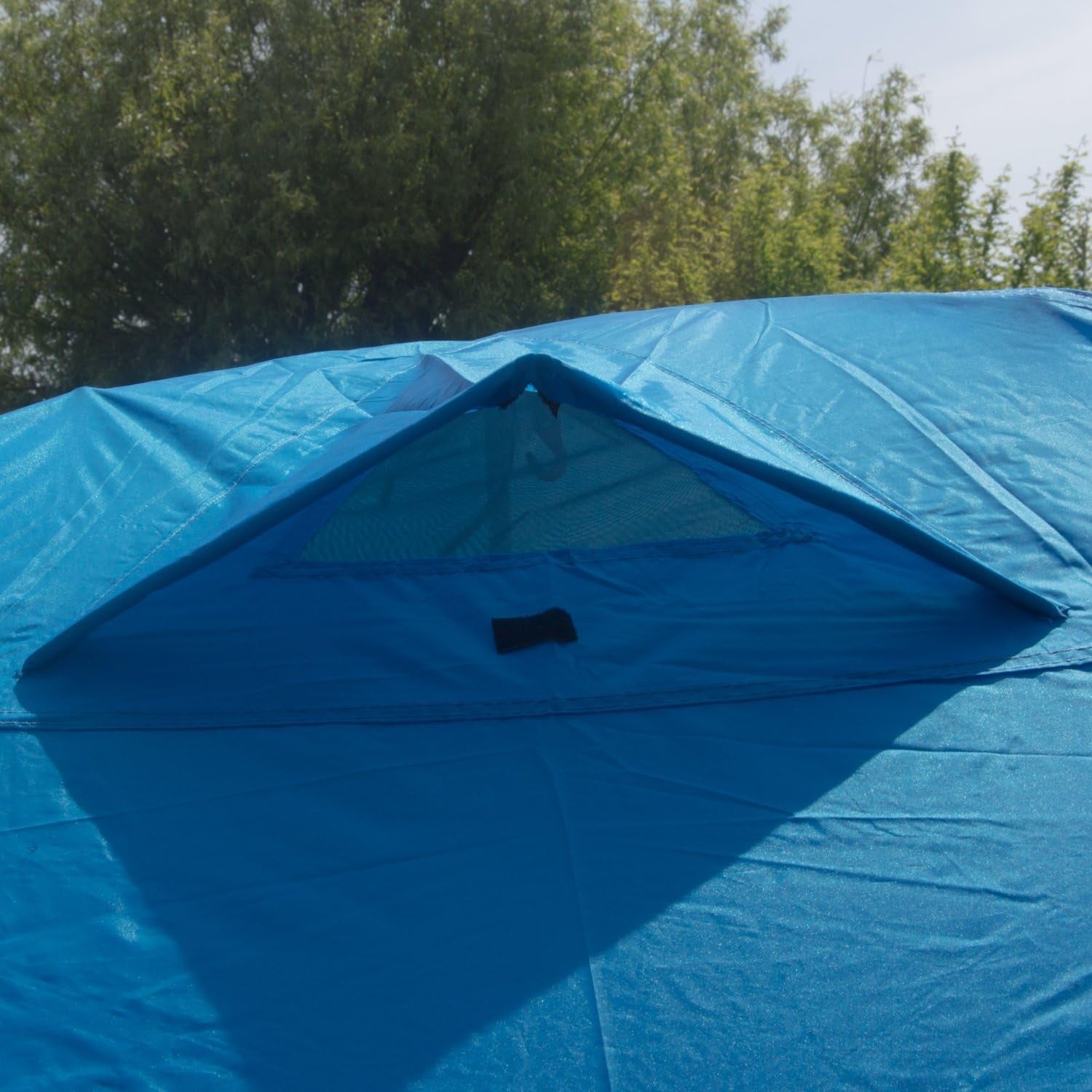 Blue 4-Person Camping Tent – Double Skin Dome Tent Festival Tent