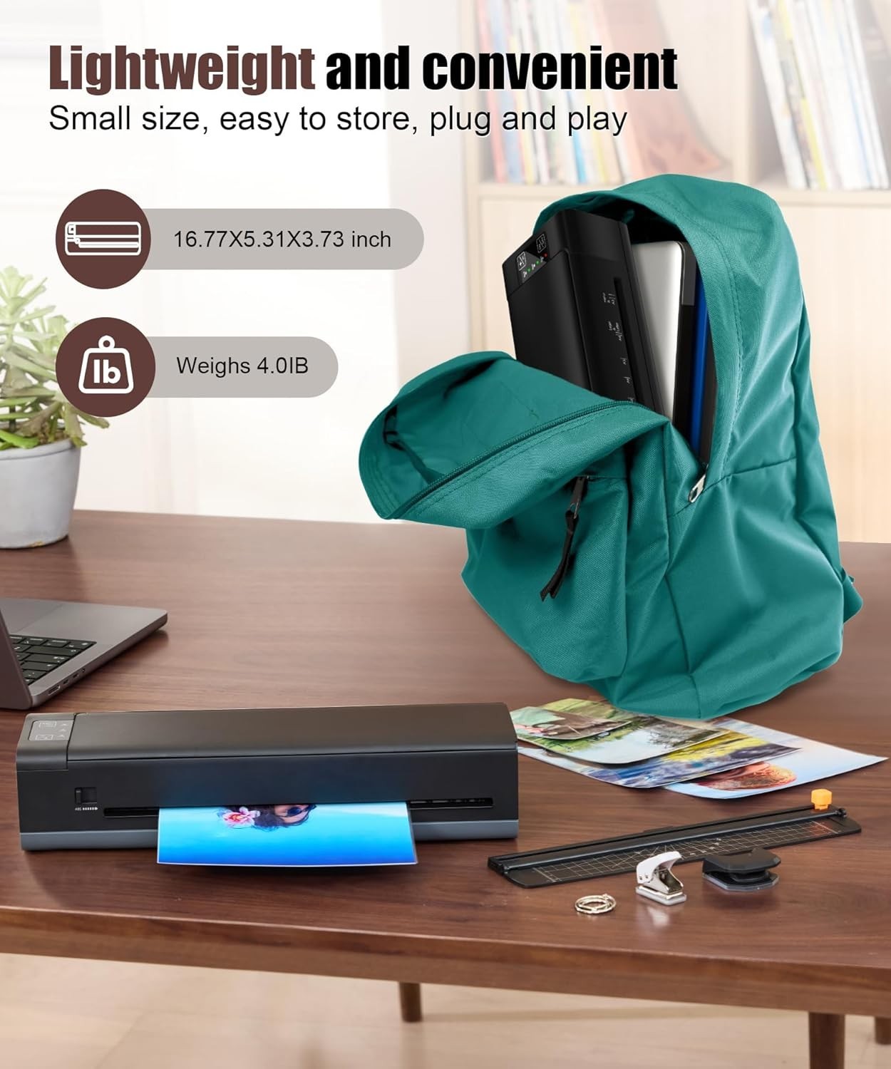 A3 Laminator 6 in 1 Hot Cold Fast 60s Warm Jam Free + Pouches