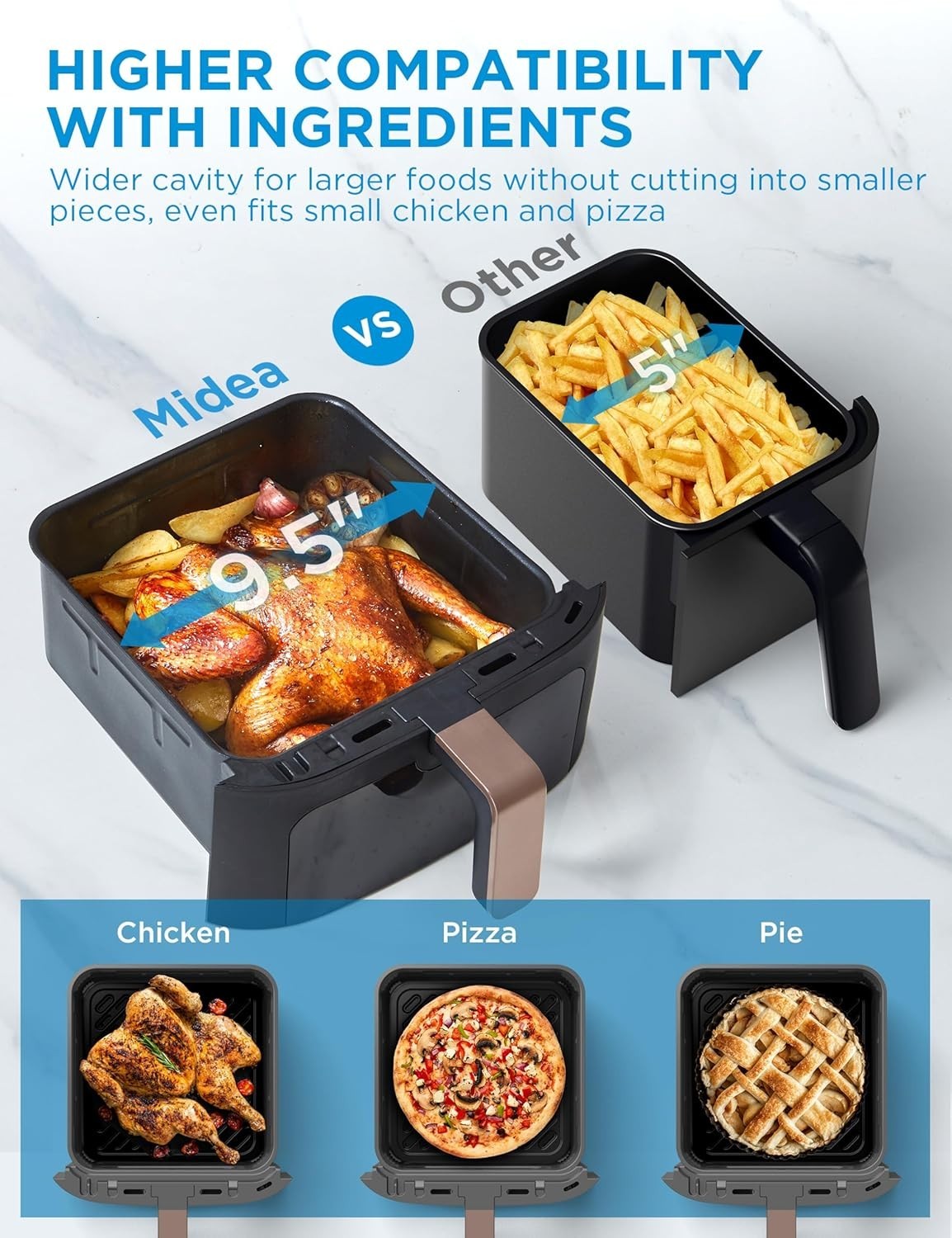11L Dual Zone Smart Air Fryer Oven | Wi-Fi & Alexa | 10-in-1 Functions | Max