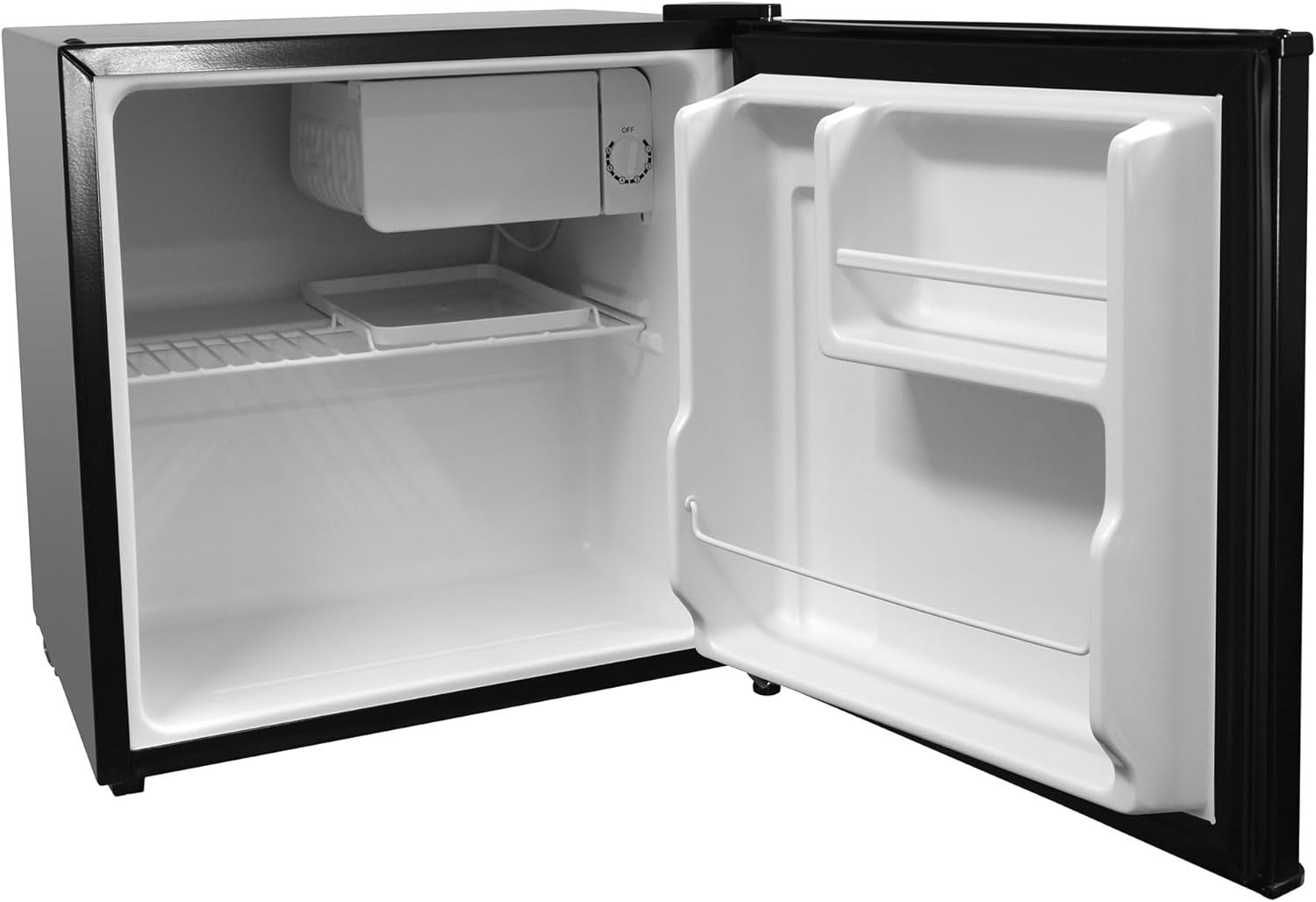 43L Mini Fridge Countertop Reversible Door Ice Box Black