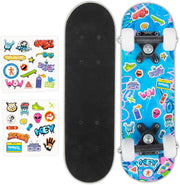 Kids Mini Skateboard 17" Custom Decorate Beginner Board Gift Boys Girls