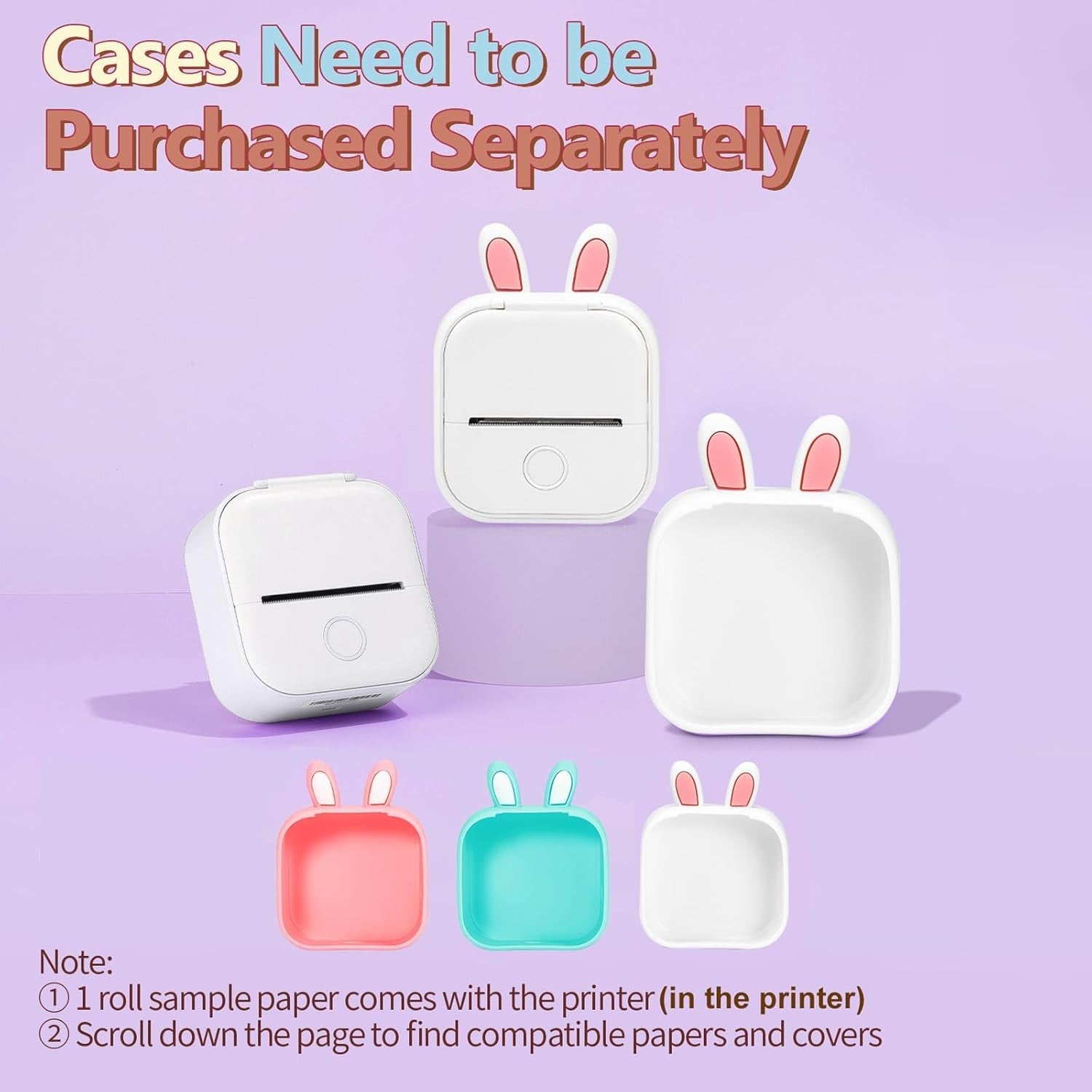 Mini Bluetooth Thermal Sticker Printer Inkless Portable Label