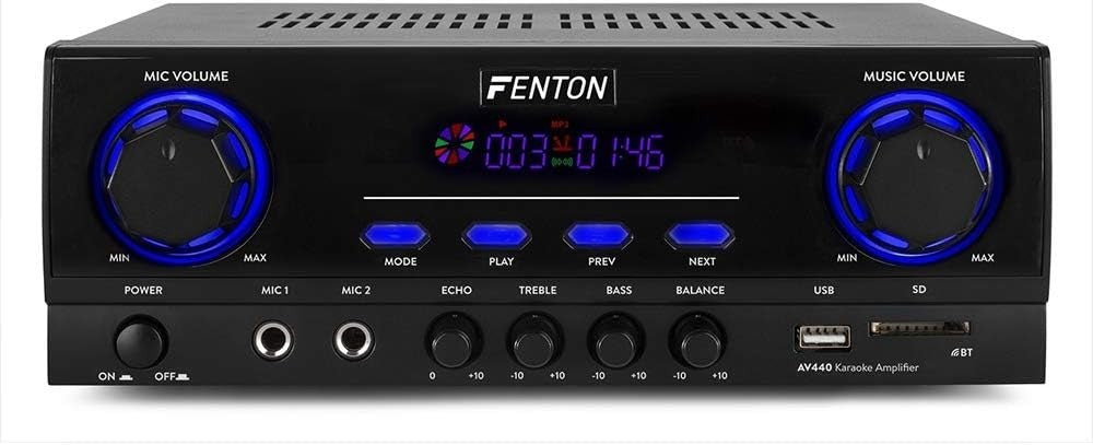 Bluetooth Tower Speaker System 500W Amplifier Karaoke USB MP3 Home HiFi Audio