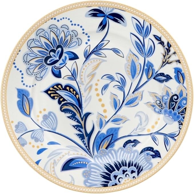 24pc Bone China Dinnerware Set for 6 Elegant Plates Bowls Luxury Tableware