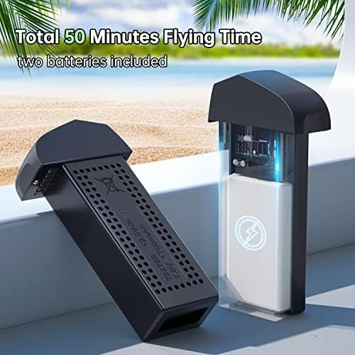 4K GPS Drone with Camera – 50 Min Flight, Auto Return, 2 Batteries