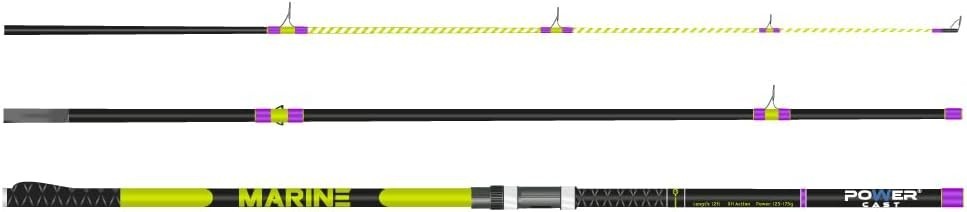 Saltwater Surf & Beach Fishing Rod 12ft Carbon/Glass 3-Piece – Bass, Cod