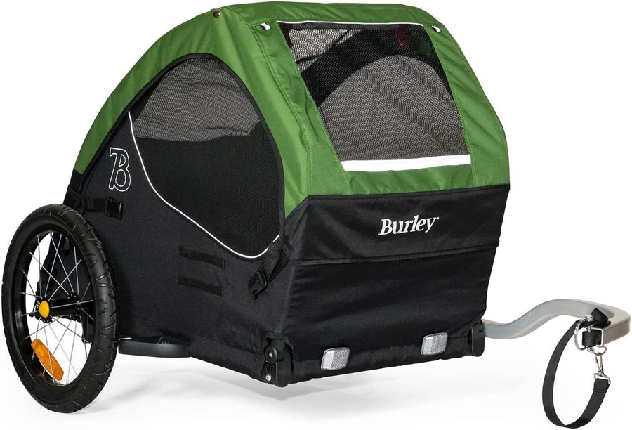 Pet Bike Trailer with Mesh Windows Lightweight Cargo Wagon for Dogs Cats