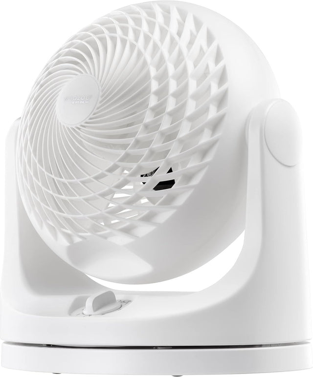 3-Speed Oscillating Desk Fan Quiet Adjustable Tilt Compact Table Air Circulator