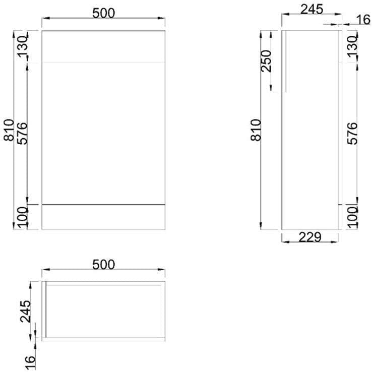 1100mm L Shape Left Hand Vanity Unit with Basin Sink & BTW Toilet Grey Finish