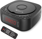 CD Player Alarm Clock MP3 USB Remote Dual Alarm Sleep Timer Bedroom