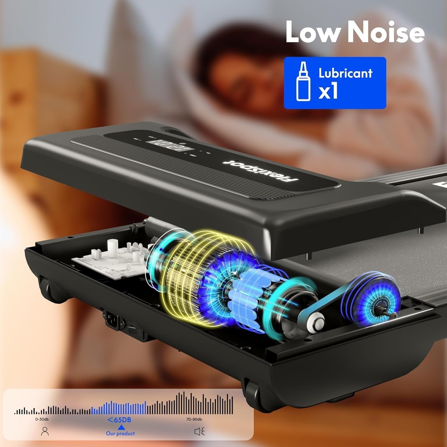 Compact Walking Treadmill for Home & Office | LED Display, Remote Control
