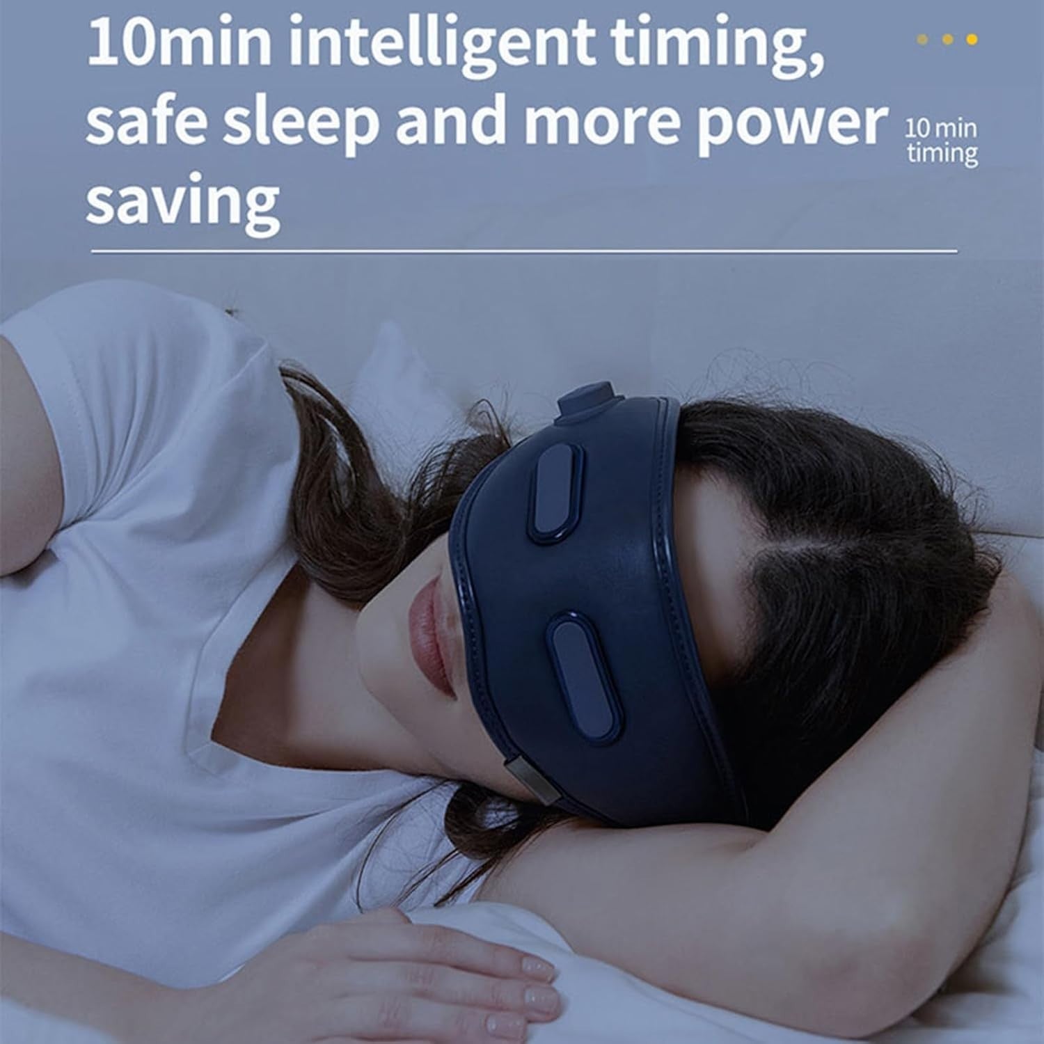 Smart Heated Eye Massager Vibration Compression Foldable