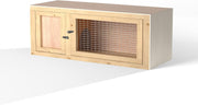 Indoor Small Animal Hospital Hutch 32in Stackable Wooden Cage Assembled